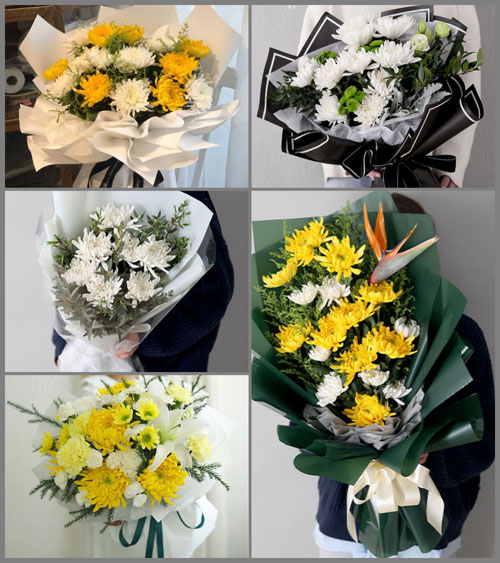 河南南阳社旗县赊店镇老街社区白事花束代送